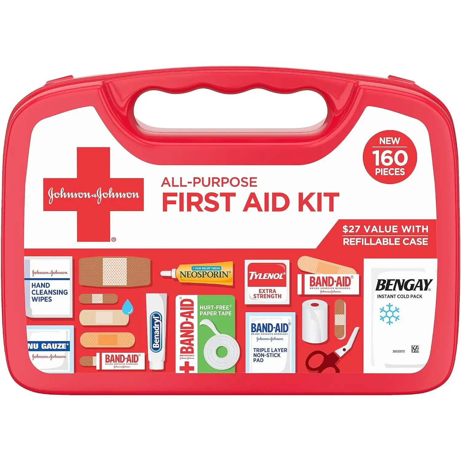 Johnson & Johnson All-Purpose Portable Compact First Aid Kit - 1